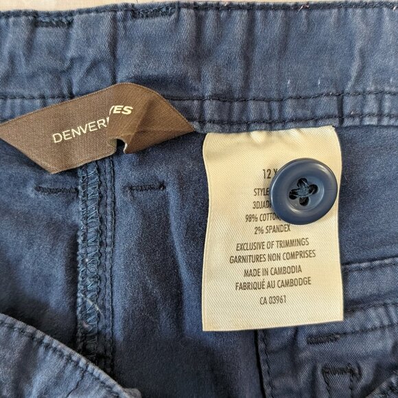 DENVER HAYES WOMEN'S BLUE PANTS 12 X 28 BUTTON ZIPPER FLY COTTON FASHION WEAR - Picture 7 of 16